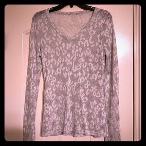 Ladies White/Sliver Shirt